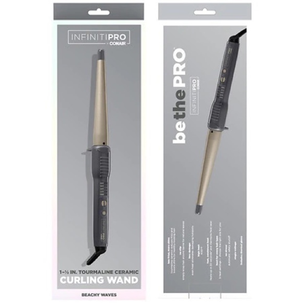InfinitiPro by Conair Tourmaline Ceramic 1" to 1/2" Curling Wand